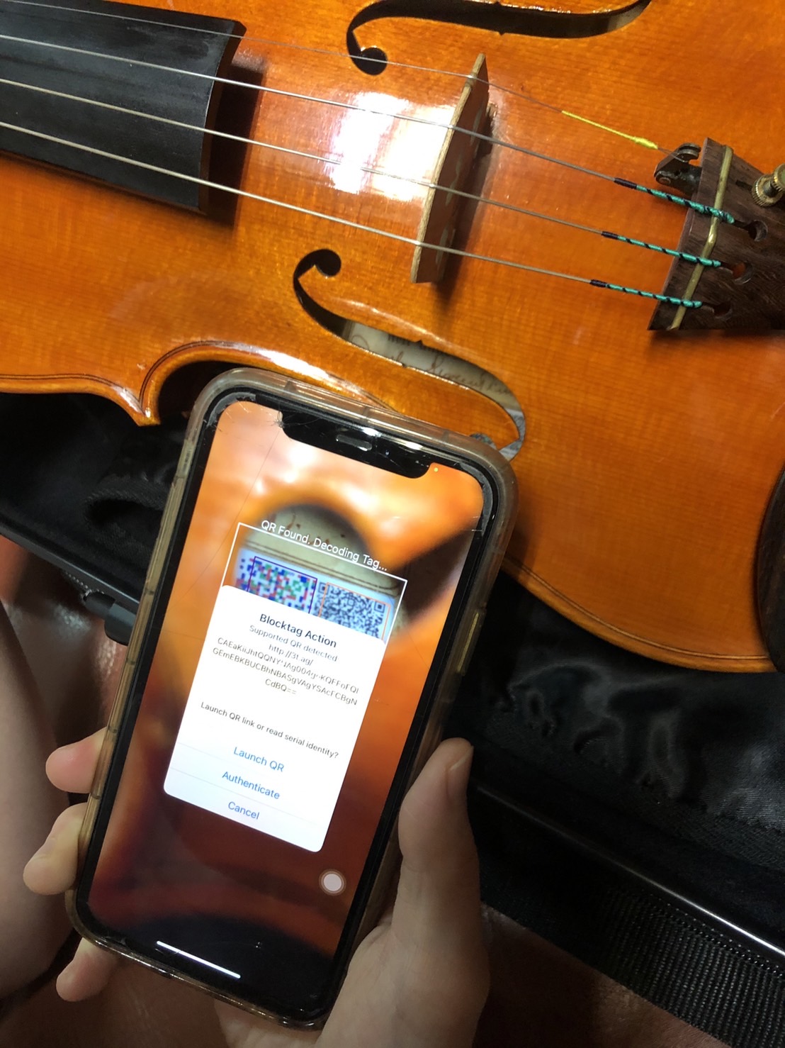 Tutti app scan violin